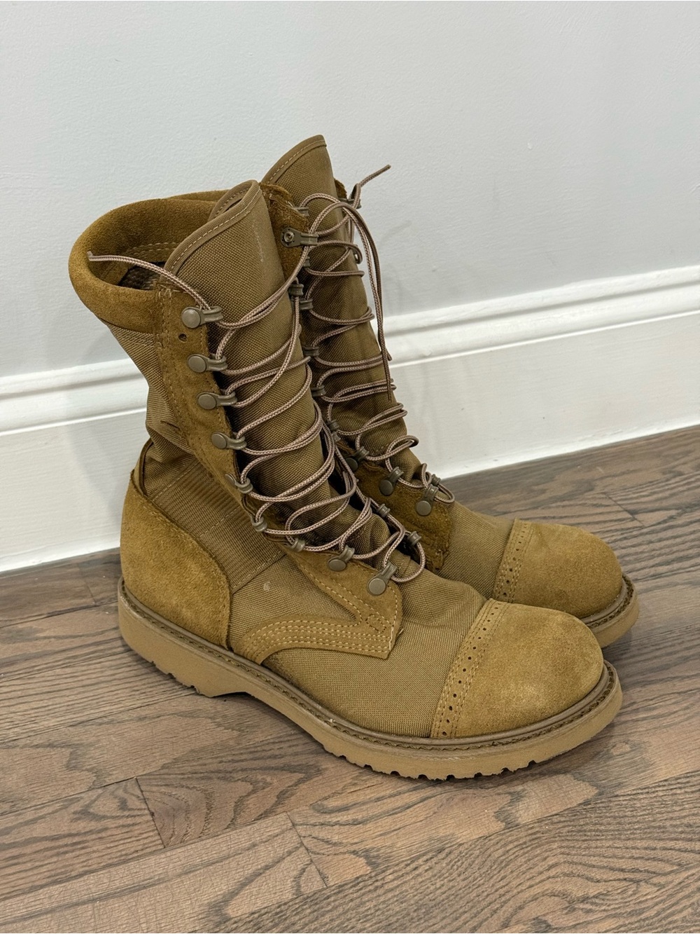 New 10.5 EE Men’s Corcoran 10” Cordura Coyote Marauder Steel Toe Boots